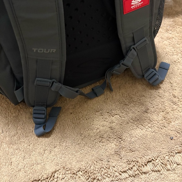 Stylish Gray pickleball Backpack with Gold Accents - Picture 9 of 14